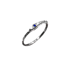 Birthstone Ouroboros Serpent Ring - Sterling Silver