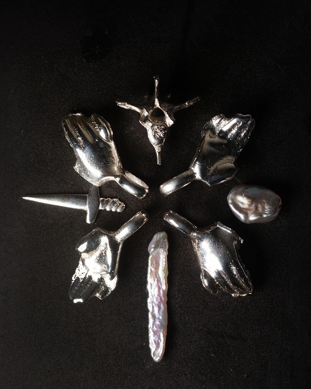 Hand of Fate Necklace - Sterling Silver