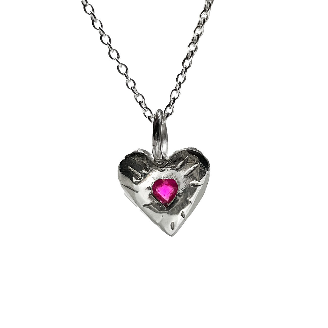 Ruby Rays Heart of Hearts Necklace -Sterling Silver