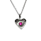 Ruby Rays Heart of Hearts Necklace -Sterling Silver
