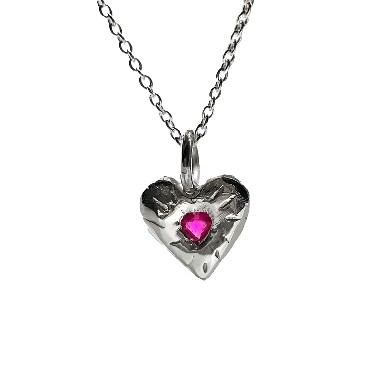 Ruby Rays Heart of Hearts Necklace -Sterling Silver