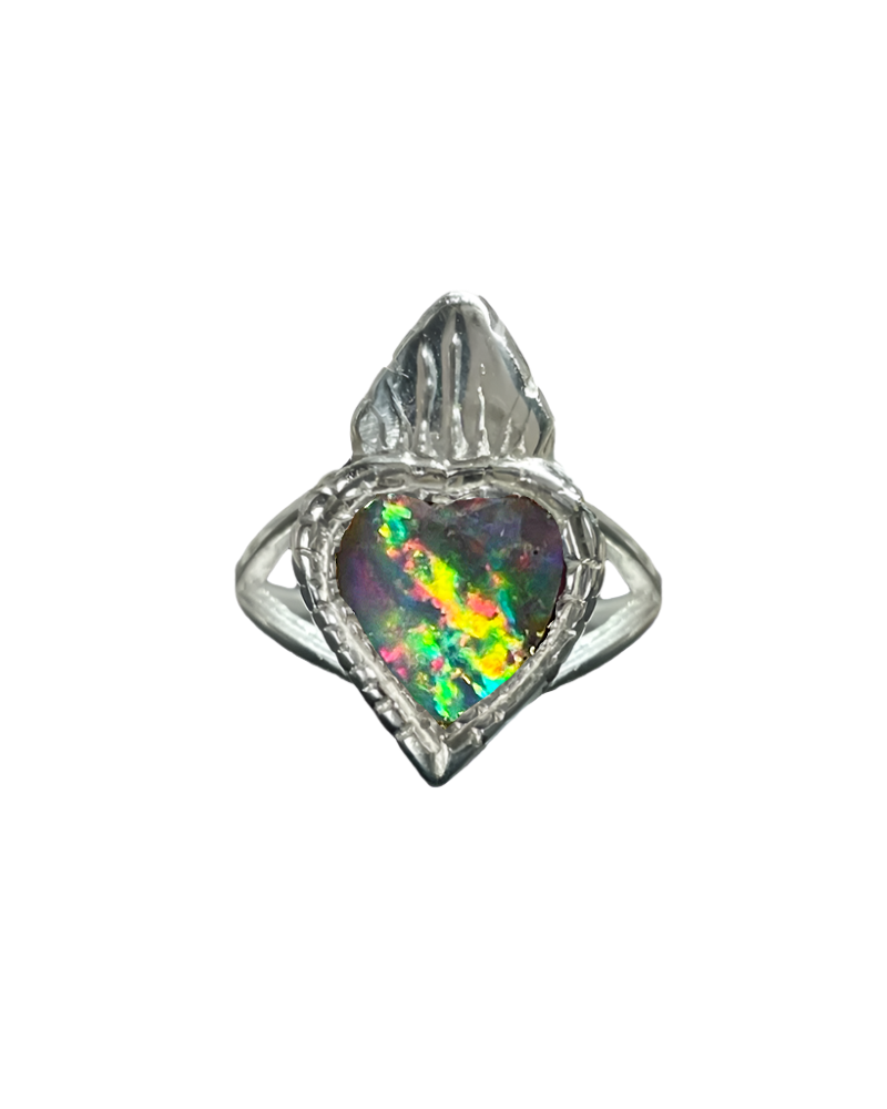 Burn My Heart Ring - Sterling Silver