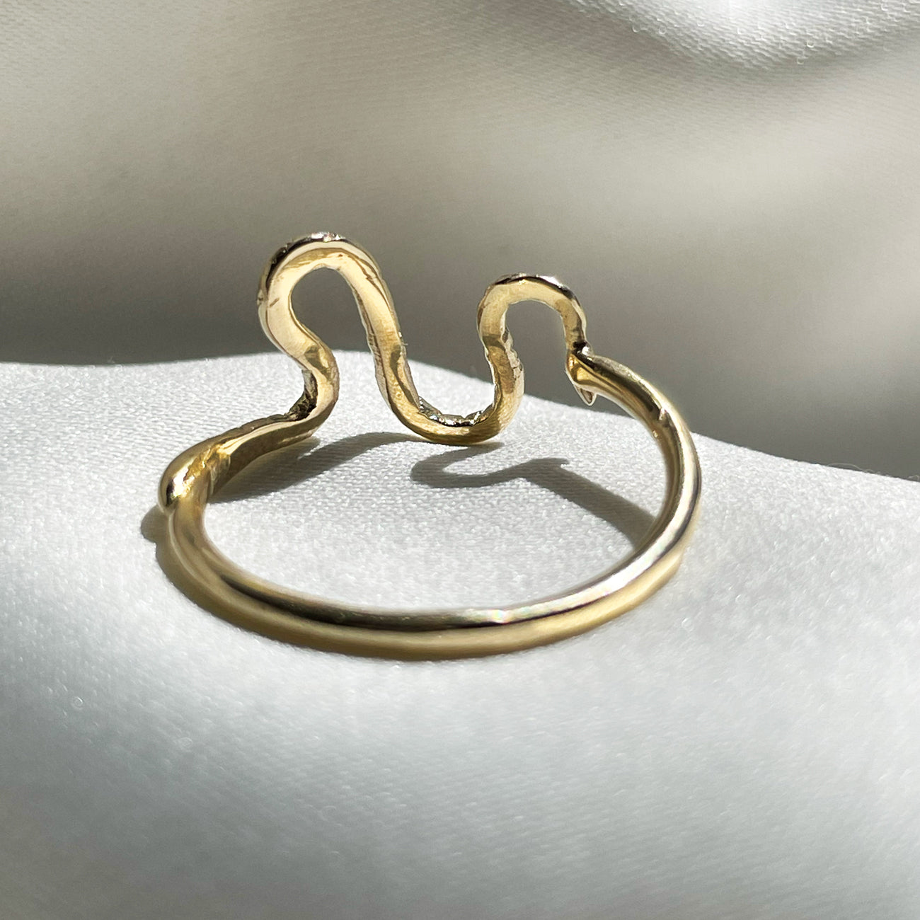 Slithering Snake Ring - Sterling Silver