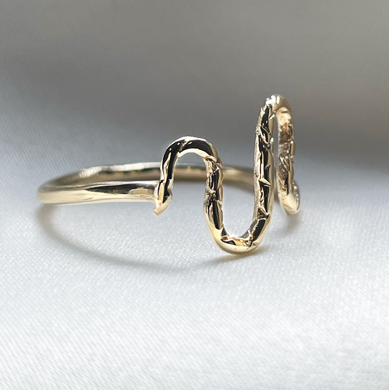 Slithering Snake Ring - Sterling Silver