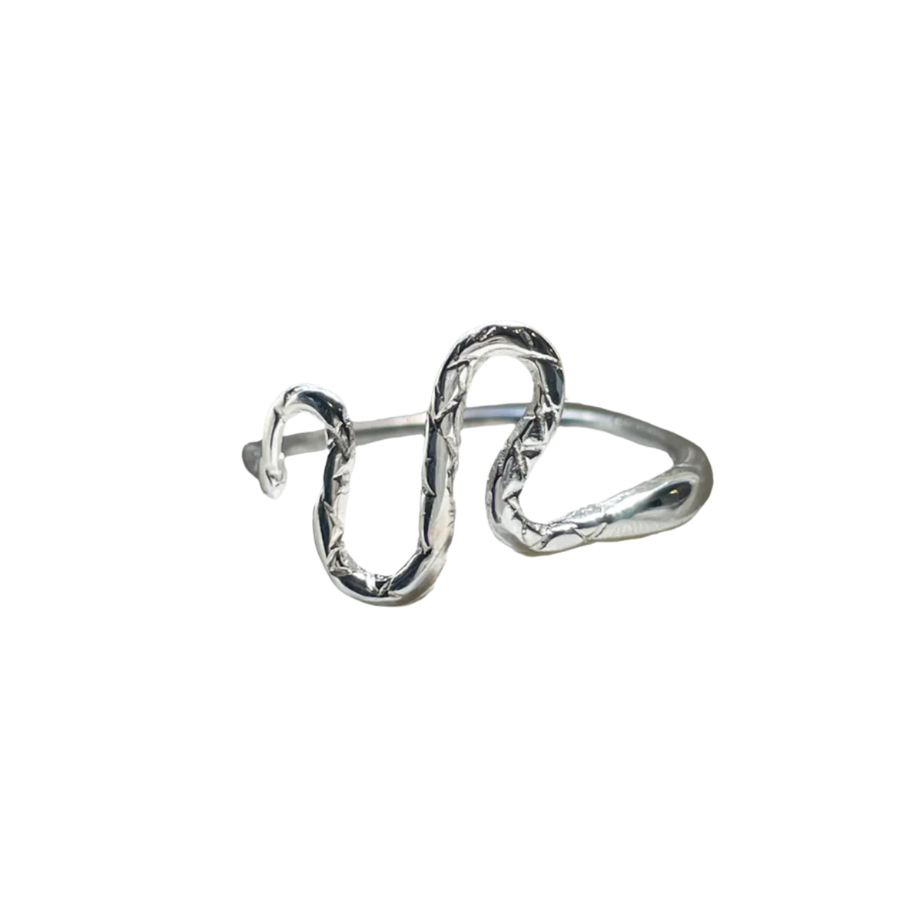 Slithering Snake Ring - Sterling Silver