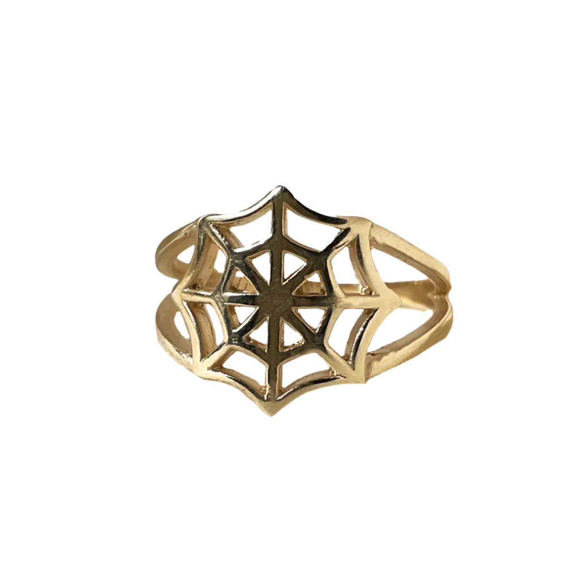 SpiderWeb Ring - Solid 9K Gold