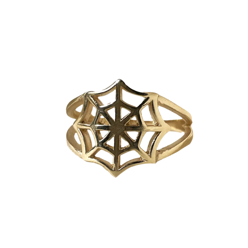 SpiderWeb Ring - Solid 9K Gold