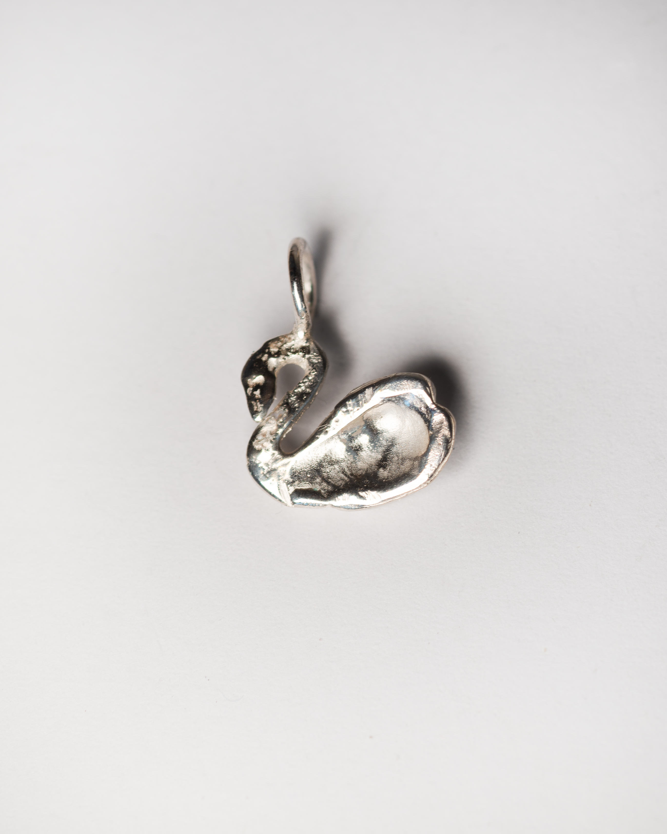 Swan & the Opal Necklace - Sterling Silver
