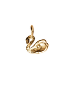 Swan & the Opal Necklace - Solid 9K Gold
