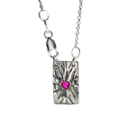 Ruby Rays Talisman Necklace - Sterling Silver