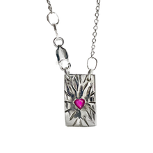 Ruby Rays Talisman Necklace - Sterling Silver