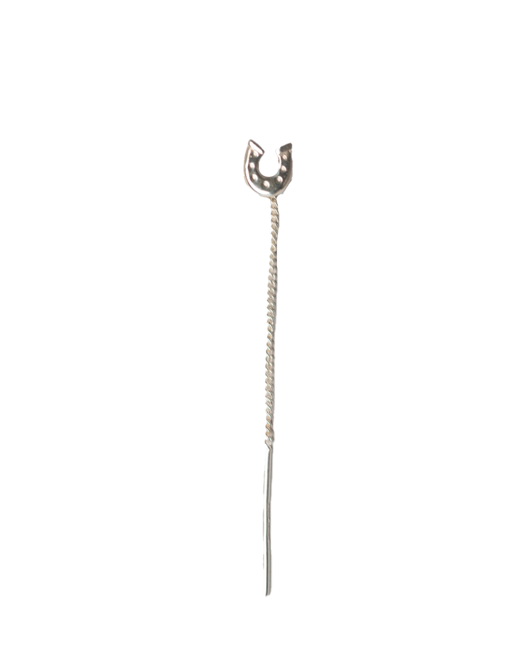 Horseshoe Threader Earring - Sterling Silver