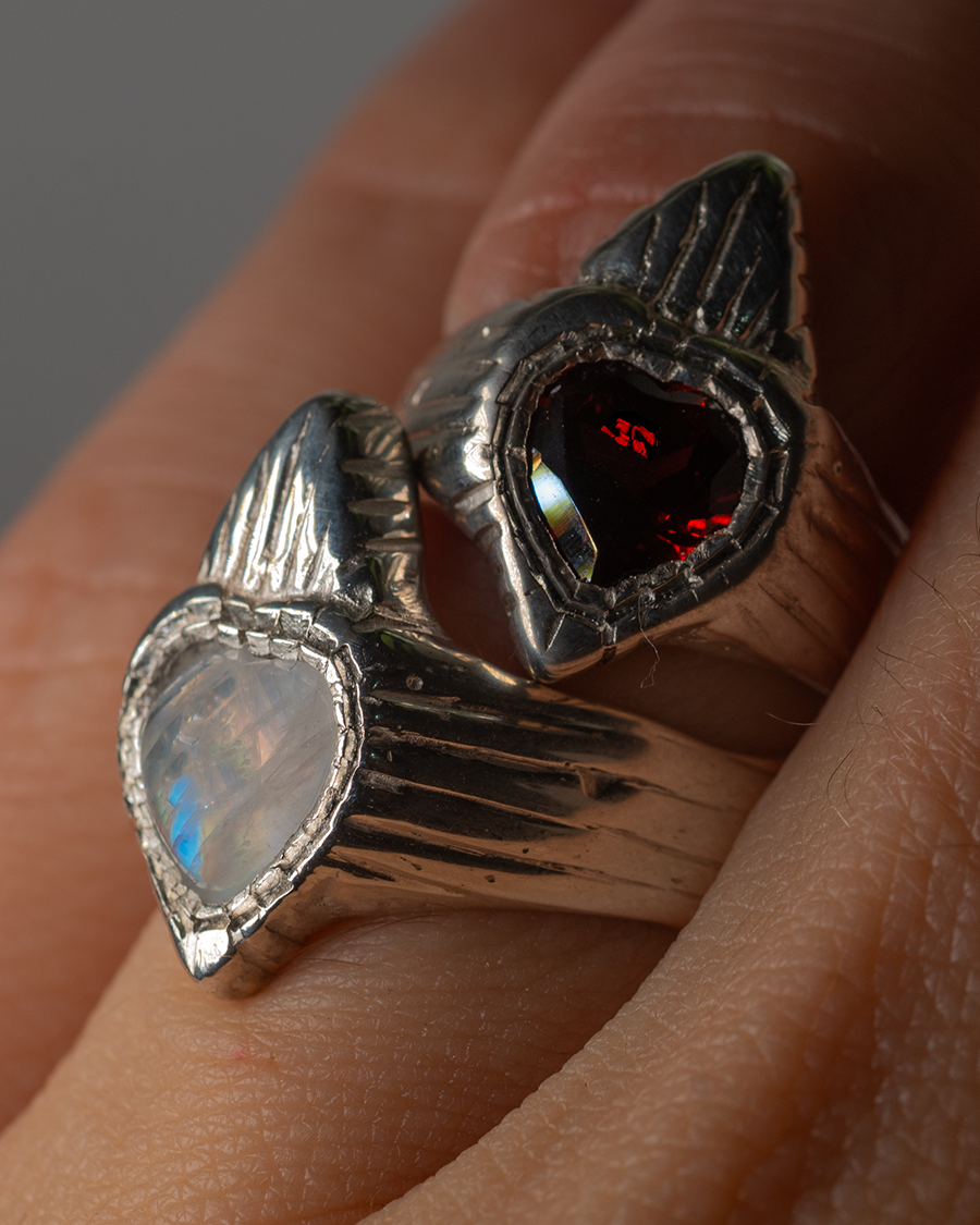 Burn My Heart Signet - Sterling Silver
