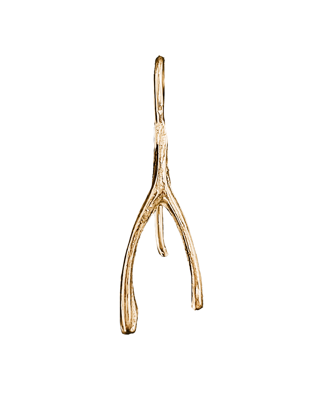 Wishbone Earring - Solid 9K Gold
