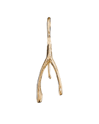 Wishbone Earring - Solid 9K Gold