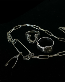 Safety Pin Choker - Sterling Silver