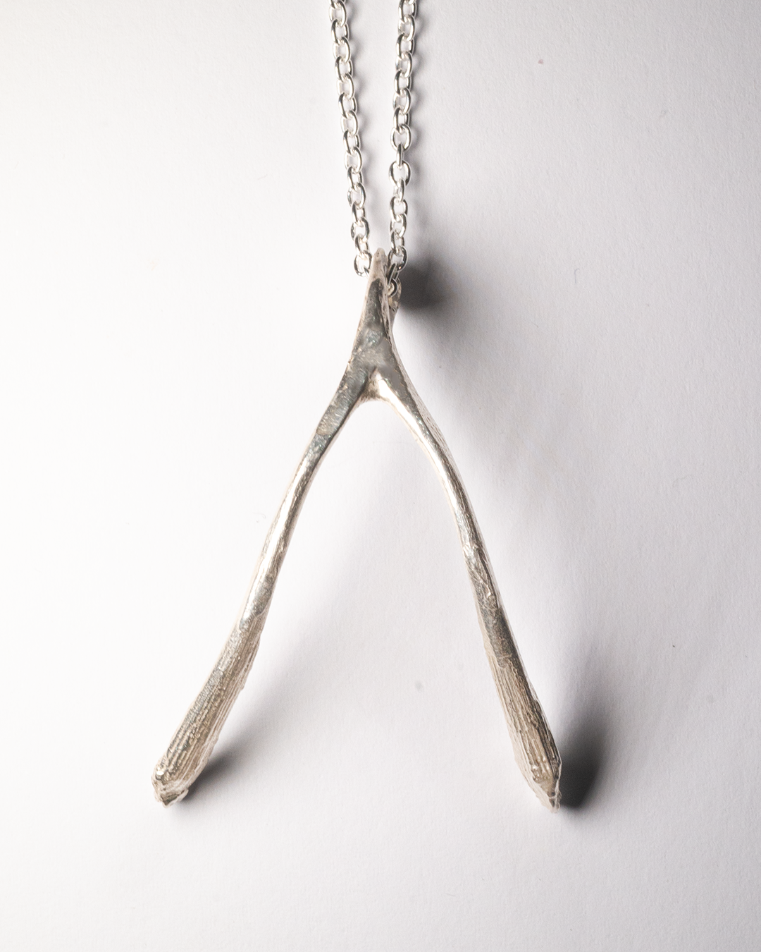 Wishbone Necklace - Sterling Silver