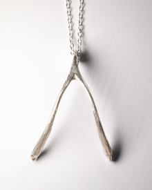 Wishbone Necklace - Sterling Silver