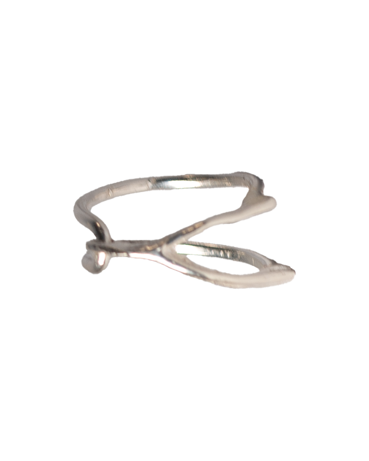 Little Wishbone Ring - Sterling Silver