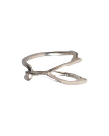 Little Wishbone Ring - Sterling Silver