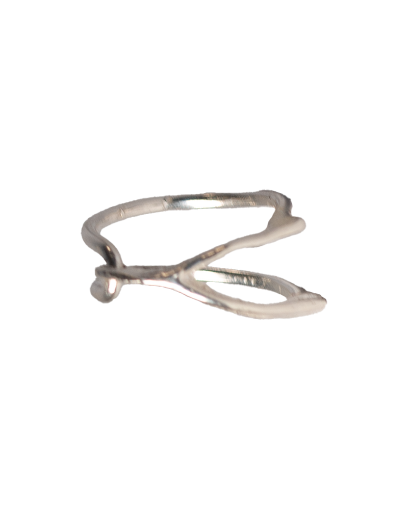 Little Wishbone Ring - Sterling Silver