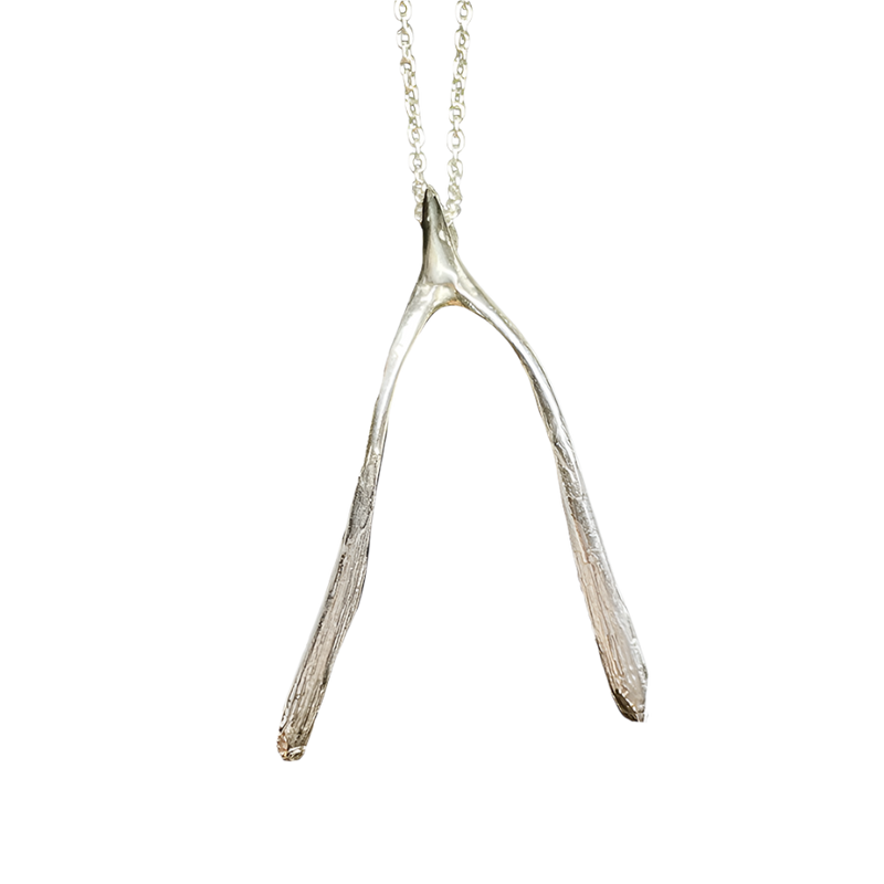 Wishbone Necklace - Sterling Silver