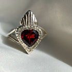 Burn My Heart Ring in Sterling Silver