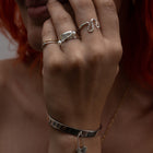 Slithering Snake Ring Silver - Serpent & the Swan
