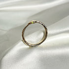 The Birthstone Oracle Snake Ring in 9K Solid Gold