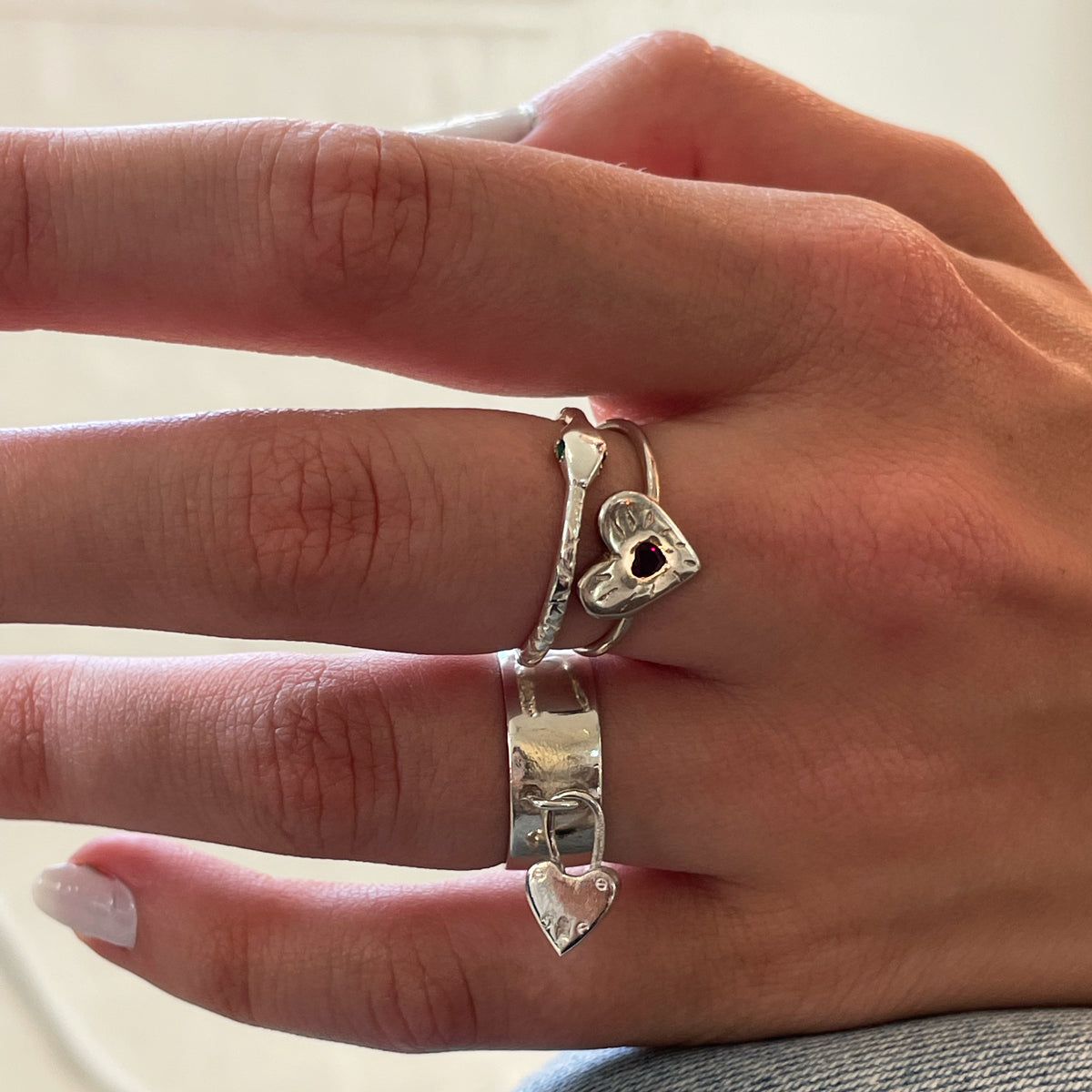 The Oracle Snake Ring - Sterling Silver
