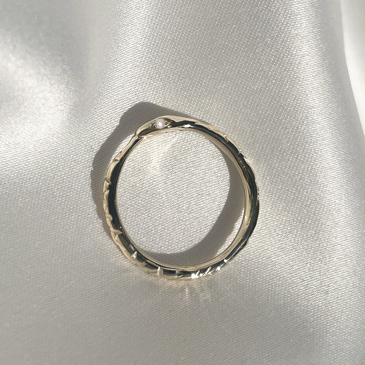 The Birthstone Oracle Snake Ring - Sterling Silver