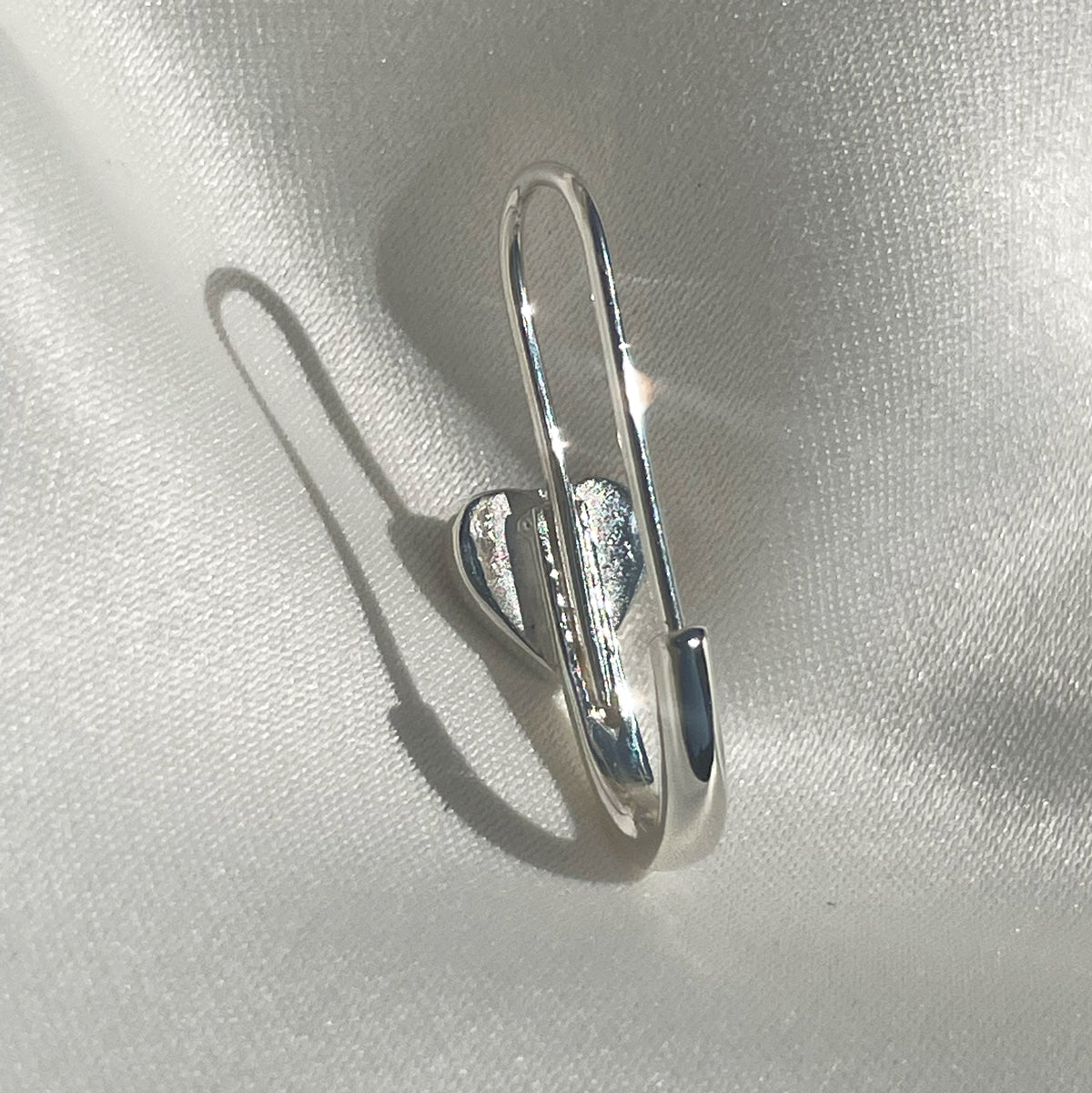 Safety pin outlet earrings tiffany
