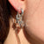 Horseshoe Safety Pin Earring Silver