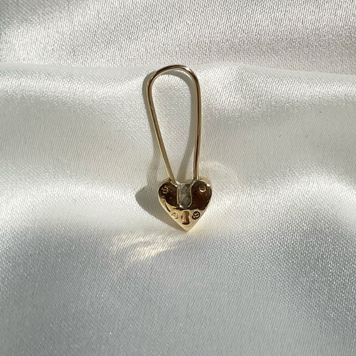 Original Heart Padlock with Black Diamond - Limited Edition