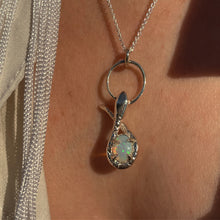 Serpent & the Opal Necklace - Solid 9K Gold
