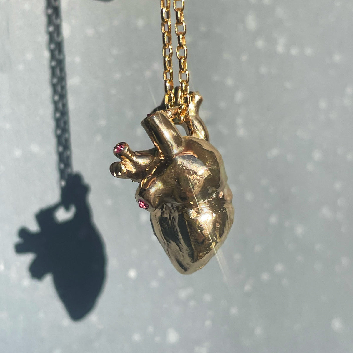 Anatomical Heart  - Solid 9K Gold