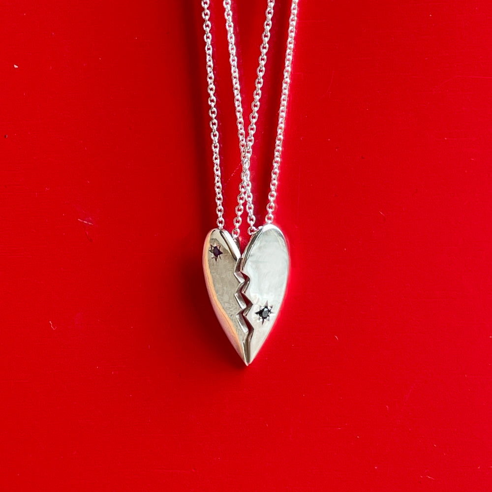 Silver hot sale matching necklaces