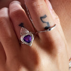 Burn My Heart Ring in Sterling Silver