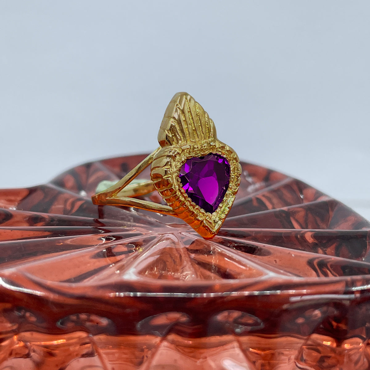 Crystal 2025 heart ring