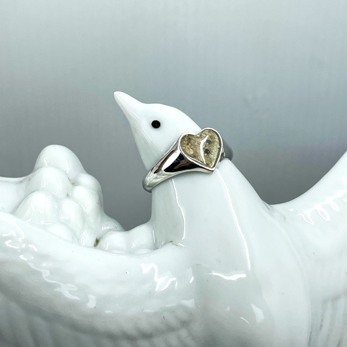 Ashes Bleeding Heart Ring