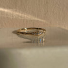5 Diamond Set Ouroboros Snake Ring