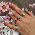 Double Snake Opal Ring