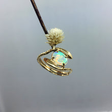 Double Snake Opal Ring