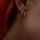 The Serpent Hoop Earring Gold - Serpent & the Swan
