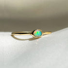 Fire Opal Ring - Solid 9K Gold