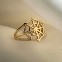 SpiderWeb Ring - Solid 9K Gold