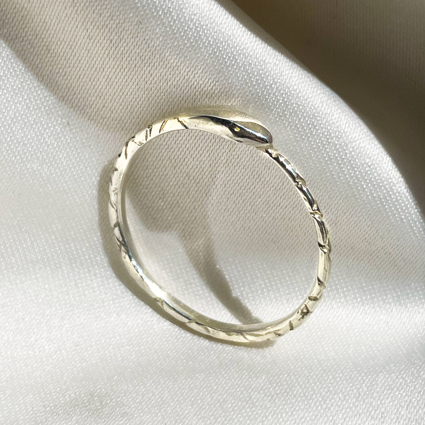 The Ouroboros Snake Ring - Sterling Silver