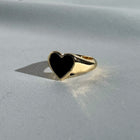 Bleeding Heart Ring- Solid 9K Gold