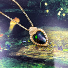 Heart on Fire Opal Pendant