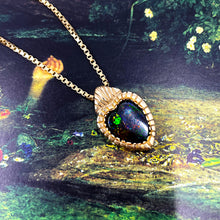 Heart on Fire Opal Pendant